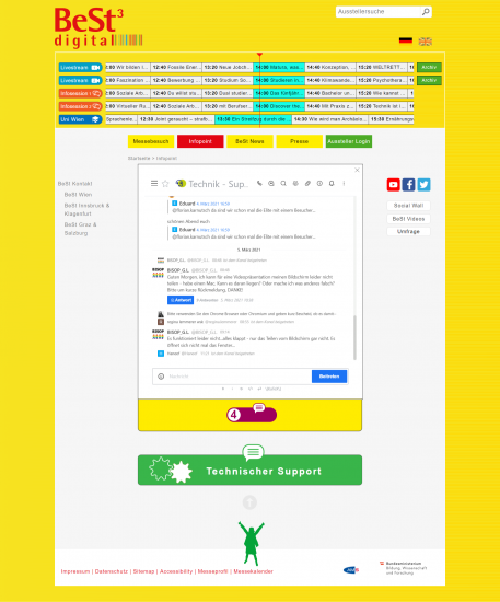 Der technische Support war stets zur Stelle.